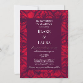 Batik de Invitación de Boda de Invierno de Oporto