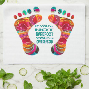 Batik descalzo de la toalla de los pies de la