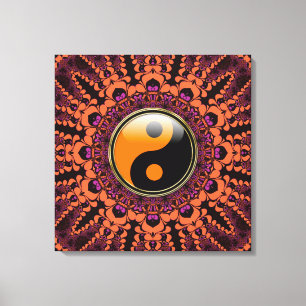 Batik Nueva Era Yin Yang Lienzo Envuelto