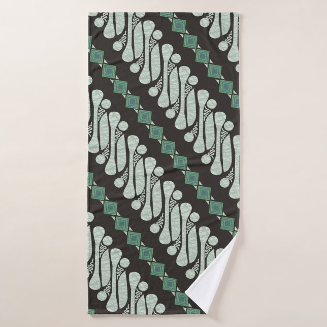 Batik Parang Yogyakarta, en varios patrones modern (Toalla de baño)