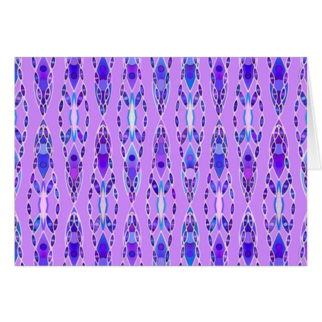 Batik tribal - Lavanda, azul y violeta (Anverso (Horizontal))