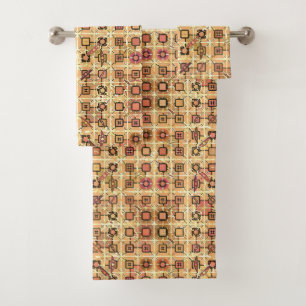 Batik tribal - marrón y moreno del camello