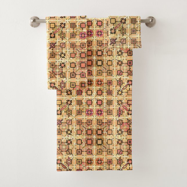 Batik tribal - marrón y moreno del camello (In situ)