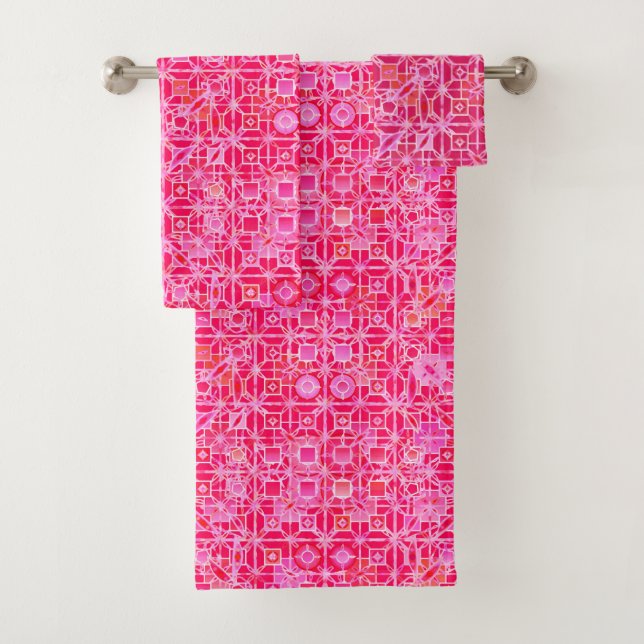 Batik tribal, sombras del rosa fucsia (In situ)