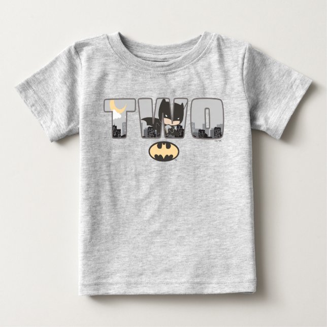 Batman | Camiseta bebé de segundo cumpleaños (Anverso)