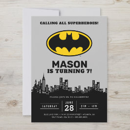 Batman - Ciudad Gótica | Invitación de cumpleaños