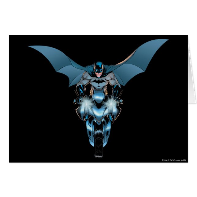 Batman en bicicleta con capa (Anverso (Horizontal))