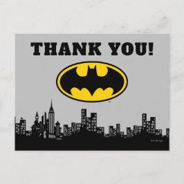 Batman Gotham City Birthday Tarjeta de agradecimie