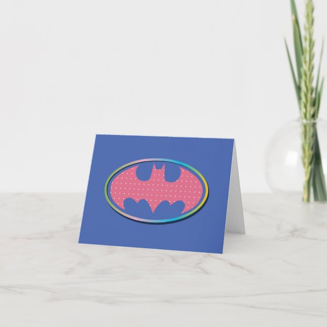 Batman | Logotipo de Punto de Polka Rosa (Anverso)