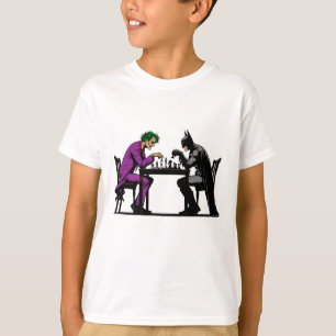 Batman y Joker jugando camiseta de ajedrez