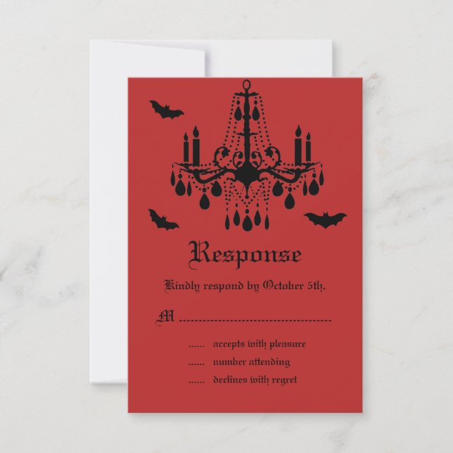 Bats and Chandelier RSVP (Anverso)