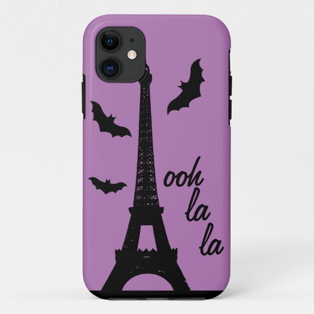 Bats en París iPhone 5 Funda de apenas tres (Reverso)