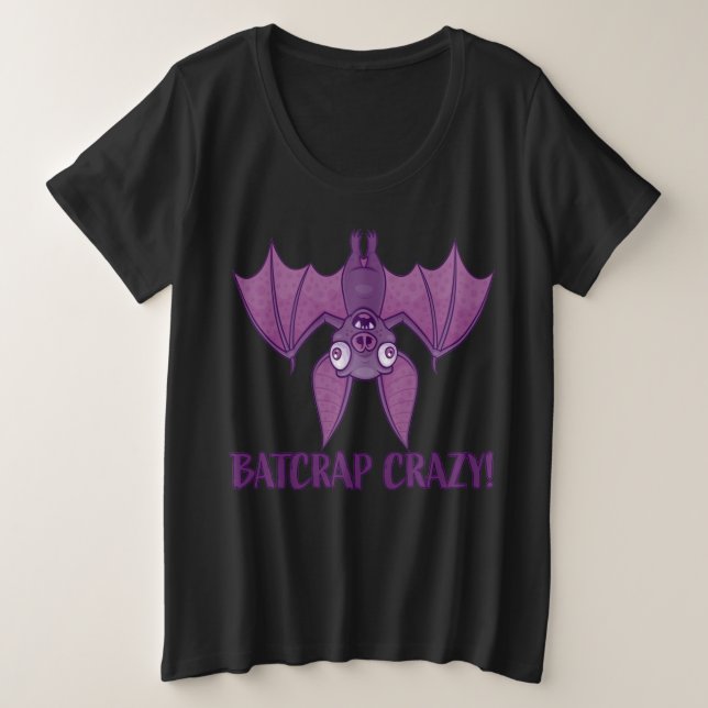 Batshit Crazy Wacky Personalizado Bat (Anverso del diseño)