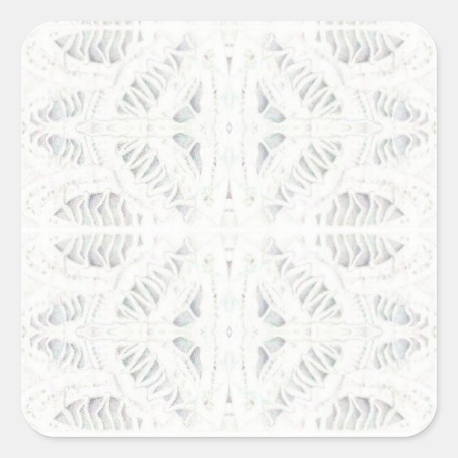 BATTENBURG LACE Pequeños Pegatinas Cuadrados (Anverso)