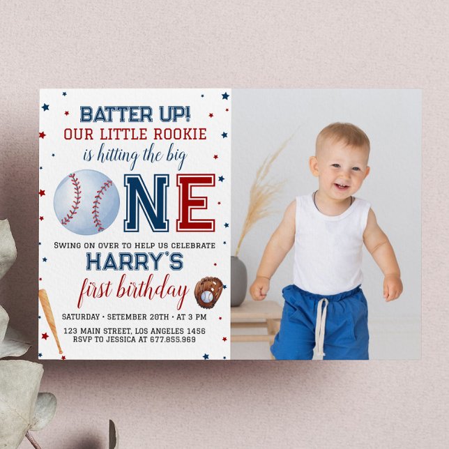 Batter Up Baseball Invitación de cumpleaños 1 (Subido por el creador)