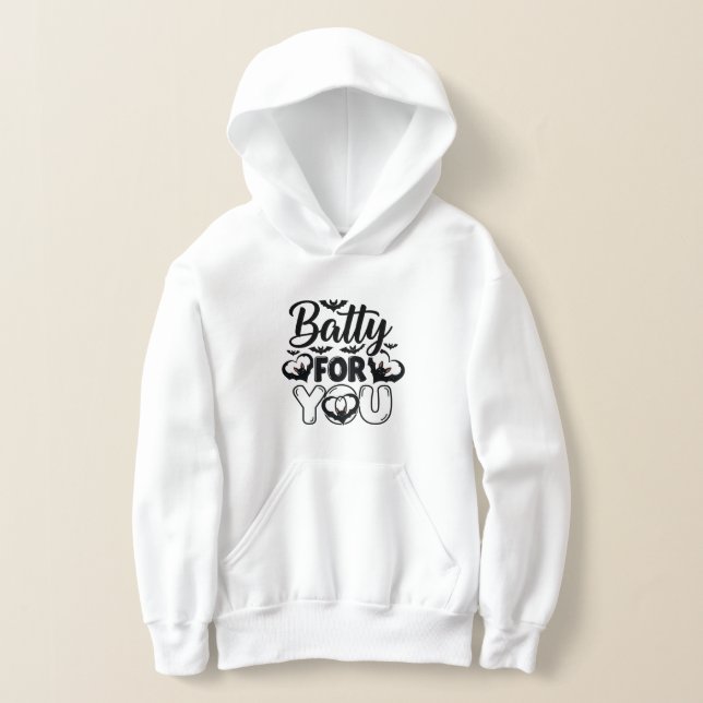 Batty For You Boys’ Hoodie - Sudadera Halloween (Distribución )