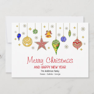 Baubles de Navidades coloridos personalizados