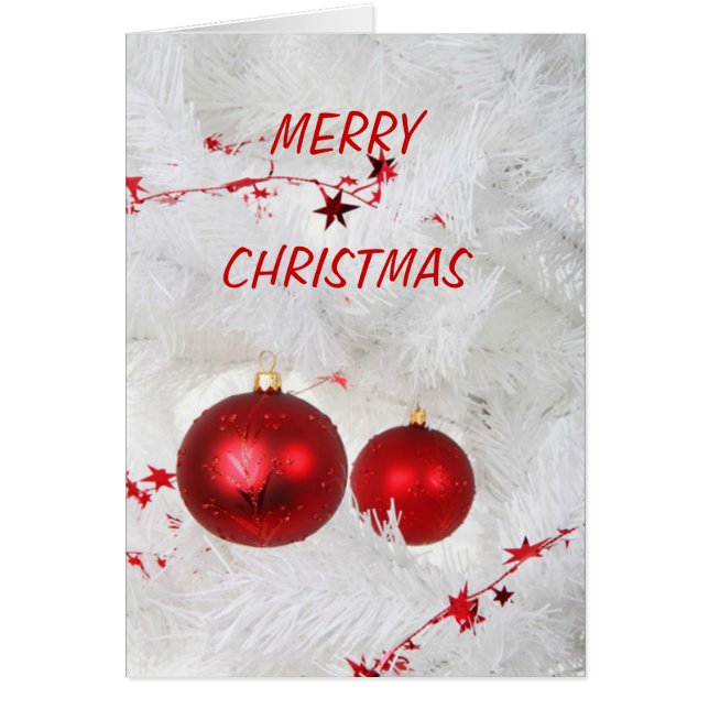 Baubles rojos festivos (Frente)