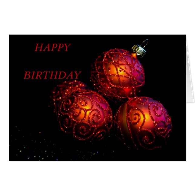 Baubles rojos festivos (Anverso (Horizontal))