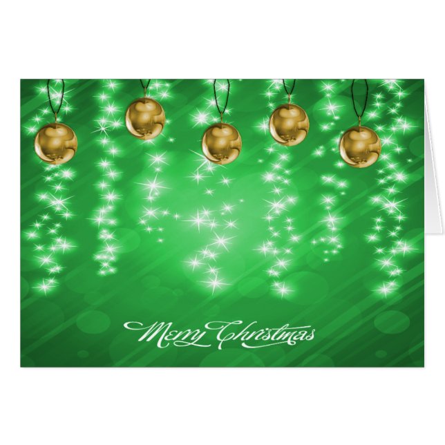 Baudibles de oro y Navidades Purpurinas blancos (Anverso (Horizontal))