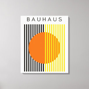 Bauhaus arte moderno Naranja bandas de círculo