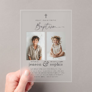 Bautismo conjunto 2 Invitación a la fotografía