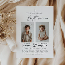 Bautismo conjunto 2 Invitación a la fotografía