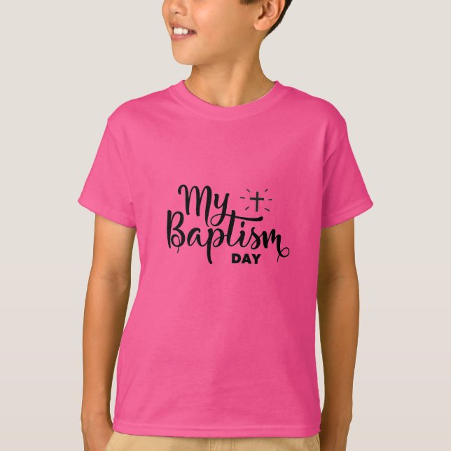 Bautismo de camisetas para niños (Anverso)