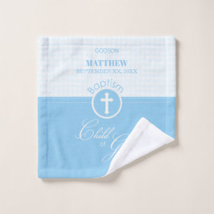 Bautismo de Godson Hito azul de Dios Personalizado