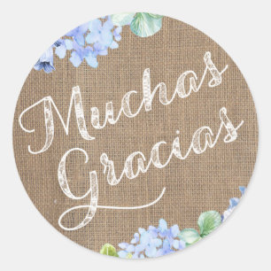 Bautismo Español Gracias Pegatinas Muchas Gracias