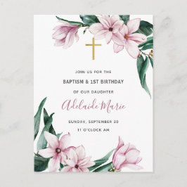 Bautismo floral y primera invitación de cumpleaños