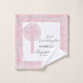 Bautismo Gran Nieta Rosa Lace Personalizado