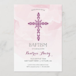 Bautismo, invitación a la cristiandad, acuarela de