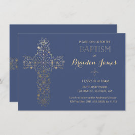 Bautismo, Invitación a la Navidad, Invitación cruz
