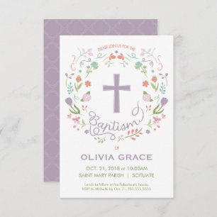 Bautismo, invitación a la Navidad para Chica - Per