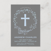 Bautismo, invitación del bautizo - el bebé invita