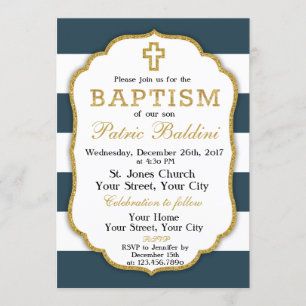 Bautismo, invitación del bautizo para un MUCHACHO