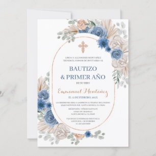 Bautismo Invitación española para bebé