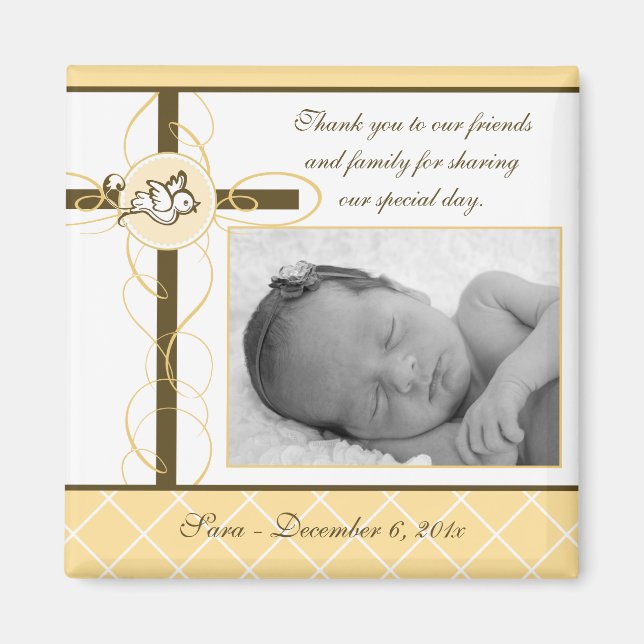 Bautismo neutral/Favor de la cristiandad - Imán fo (Frente)