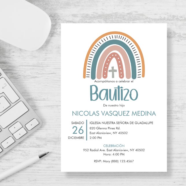 Bautizo Invitación Pastel Católico Bautismo Arcoir (Subido por el creador)
