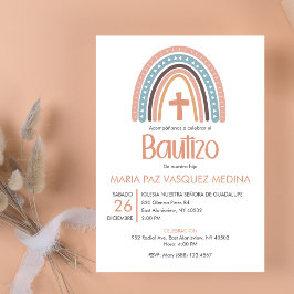Bautizo Invitación Pastel Católico Bautismo Arcoir