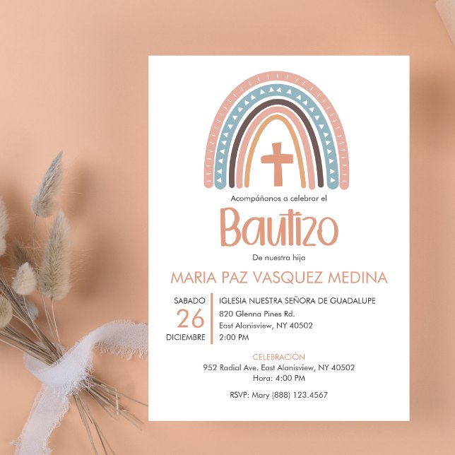 Bautizo Invitación Pastel Católico Bautismo Arcoir (Subido por el creador)