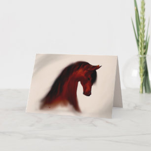 "Bay Mare" ~ Tarjeta de felicitación (en blanco)