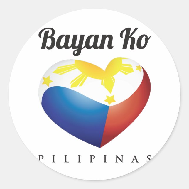 Bayan Ko Pilipinas, Pegatina de la Ronda Bandera d (Anverso)