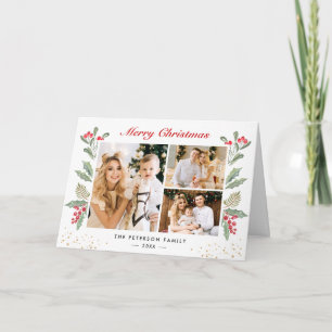 Bayas de acebo de confeti dorado Chic Navidad 3 Fo