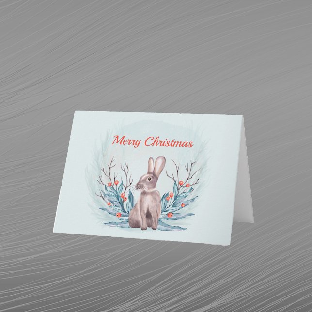 Bayas de conejo de Navidad acuarela (Subido por el creador)