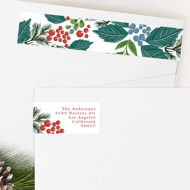 bayas festivas navidades tradicionales verdes y ro (Subido por el creador)