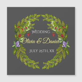 Bayas y setas de la selva acuática boda wr