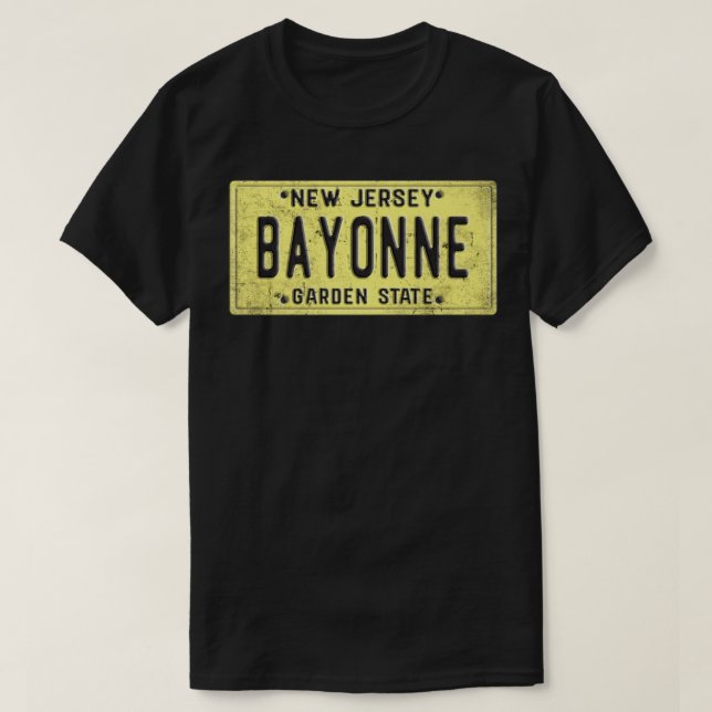 Bayonne New Jersey NJ Retro Hometown (Diseño del anverso)