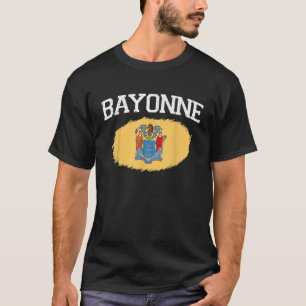 BAYONNE NJ NUEVA Bandera JERSEY Vintage EEUU Hombr